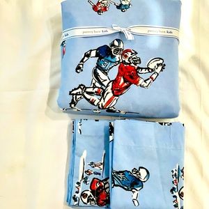 NEW Pottery Barn Kids Duvet Set Sports Theme🏈🏉